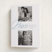 "Quiet Overlap" - Holiday Cards in Celestial by Susan Zinader - Folded Card
