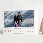 "Slight Arch" - Holiday Cards in Stocking by Nicole Walsh - Folded Card