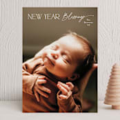 "Whisper Blessings" - Holiday Cards in Snowfall by Carolyn MacLaren - Front
