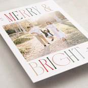 "Merry and Bright" - Holiday Cards in Snow by Pixel and Hank - Detail