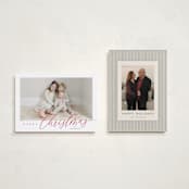 "Corner Slant" - Holiday Cards in Berry by Kelly Schmidt - Photo Orientation Options