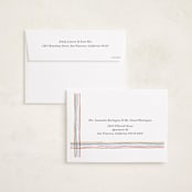 "Merry Little Lines" - Holiday Cards in Gumdrop by Kercia Jane - FREE Recipient Addressing