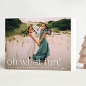 "fun!" - Holiday Cards in Snow by Carolyn Nicks - Folded Card