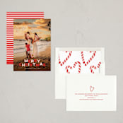 "Candy Cane Wishes" - Holiday Cards in Cardinal by Robin Ott - Assembled