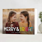 "So Bright" - Holiday Cards in Bold by Snow and Ivy - Folded Card