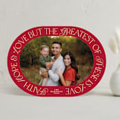 "Greatest Love" - Holiday Cards in Candied Apple by Beth Schneider - Front