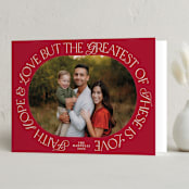 "Greatest Love" - Holiday Cards in Candied Apple by Beth Schneider - Folded Card