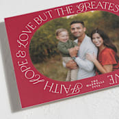 "Greatest Love" - Holiday Cards in Candied Apple by Beth Schneider - Detail