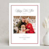 "Elegant frame" - Holiday Cards in Crimson by Annie Shapiro - Front