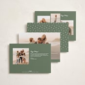 "Cheerful Script" - Holiday Cards in Snowfall by Karidy Walker - Back of Card Options
