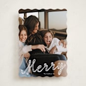 "a merry ribbon" - Holiday Cards in Snow by Lori Wemple - Front