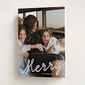 "a merry ribbon" - Holiday Cards in Snow by Lori Wemple - Folded Card