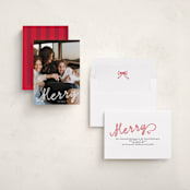 "a merry ribbon" - Holiday Cards in Snow by Lori Wemple - Assembled
