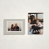 "a merry ribbon" - Holiday Cards in Snow by Lori Wemple - Photo Orientation Options