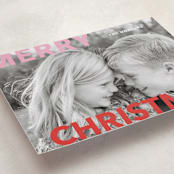 "Merry & Bold" - Holiday Cards in Candy Cane by Angela Thompson - Detail