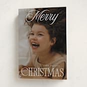 "Beautiful Christmas" - Holiday Cards in Snowflake by Julie Ley - Folded Card