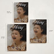 "Beautiful Christmas" - Holiday Cards in Snowflake by Julie Ley - Formats Available