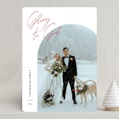 "Arc Over" - Holiday Cards in Cherry by Pixel and Hank - Front