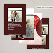 "Arc Over" - Holiday Cards in Cherry by Pixel and Hank - Back of Card Options