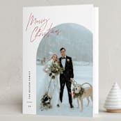 "Arc Over" - Holiday Cards in Cherry by Pixel and Hank - Folded Card