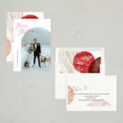 "Arc Over" - Holiday Cards in Cherry by Pixel and Hank - Assembled