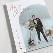 "Arc Over" - Holiday Cards in Cherry by Pixel and Hank - Detail