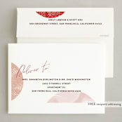 "Arc Over" - Holiday Cards in Cherry by Pixel and Hank - FREE Recipient Addressing