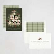 "O' Christmas Tree" - Holiday Cards in Garland by Wildfield Paper Co - Assembled