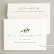 "Triple" - Holiday Cards in Snow by Melanie Kosuge - FREE Recipient Addressing