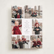 "All Around" - Holiday Cards in Coal by Jennifer Postorino - Front