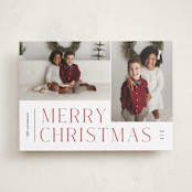 "Pair" - Holiday Cards in Holly Berry by Pixel and Hank - Front