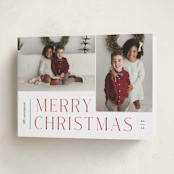 "Pair" - Holiday Cards in Holly Berry by Pixel and Hank - Folded Card