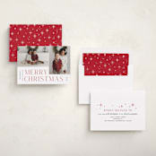 "Pair" - Holiday Cards in Holly Berry by Pixel and Hank - Assembled