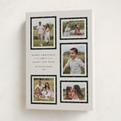 "Plaid Gallery" - Holiday Cards in Juniper by Erica Krystek - Folded Card
