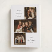 "Three Simplicity" - Holiday Cards in Winter by Emily Betts - Folded Card