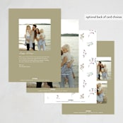 "Keepsake Wreath" - Holiday Cards in Snowball by Petra Kern - Back of Card Options