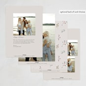 "Keepsake Wreath" - Holiday Cards in Tinsel by Petra Kern - Back of Card Options