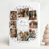 "Keepsake Wreath" - Holiday Cards in Snowball by Petra Kern - Folded Card