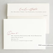"Tailored" - Holiday Cards in Poinsettia by Amy Kross - FREE Recipient Addressing