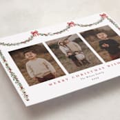 "Joyful Holly" - Holiday Cards in Peppermint by Susan Moyal - Detail
