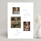 "Sentiment" - Holiday Cards in Snow by Baumbirdy - Front