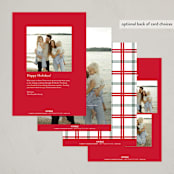 "Sentiment" - Holiday Cards in Snow by Baumbirdy - Back of Card Options