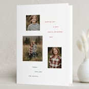 "Sentiment" - Holiday Cards in Snow by Baumbirdy - Folded Card