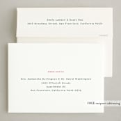 "Sentiment" - Holiday Cards in Snow by Baumbirdy - FREE Recipient Addressing