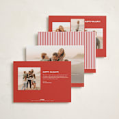"retro joy" - Holiday Cards in Candy Cane by Benita Crandall - Back of Card Options