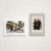 "retro joy" - Holiday Cards in Candy Cane by Benita Crandall - Photo Orientation Options