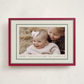 "Polka Dot Frame" - Holiday Cards in Stocking by Robert and Stella - Front