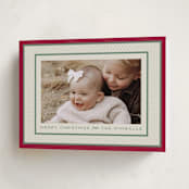 "Polka Dot Frame" - Holiday Cards in Stocking by Robert and Stella - Folded Card