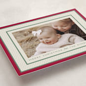 "Polka Dot Frame" - Holiday Cards in Stocking by Robert and Stella - Detail