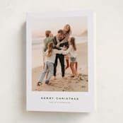 "Yuletide Greetings" - Holiday Cards in Evergreen by Wildfield Paper Co - Folded Card